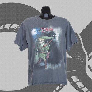 The Legen of Zelda Twilight Princes Promo T-Shirt 2011 Men's Large Gray